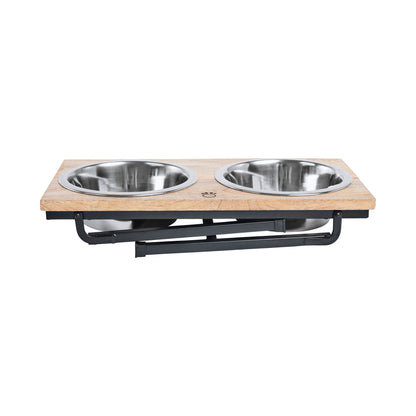 Wood & Metal Elevated Feeder - GF Pet.us
