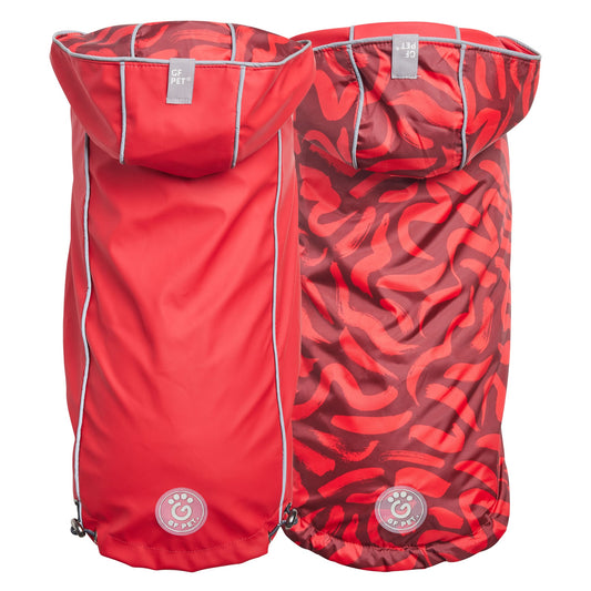 Reversible Elasto-Fit Raincoat - Red/Red 🌧️