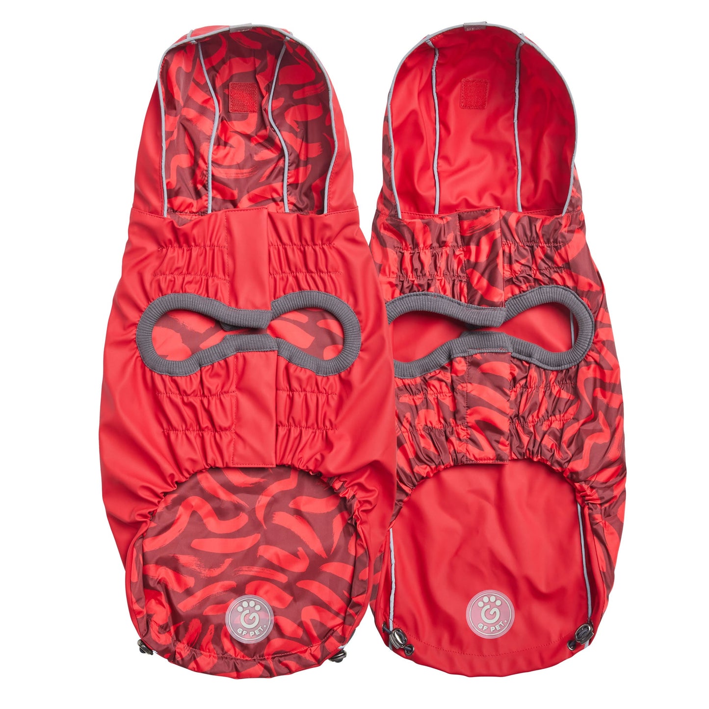 Reversible Elasto-Fit Raincoat - Red/Red 🌧️