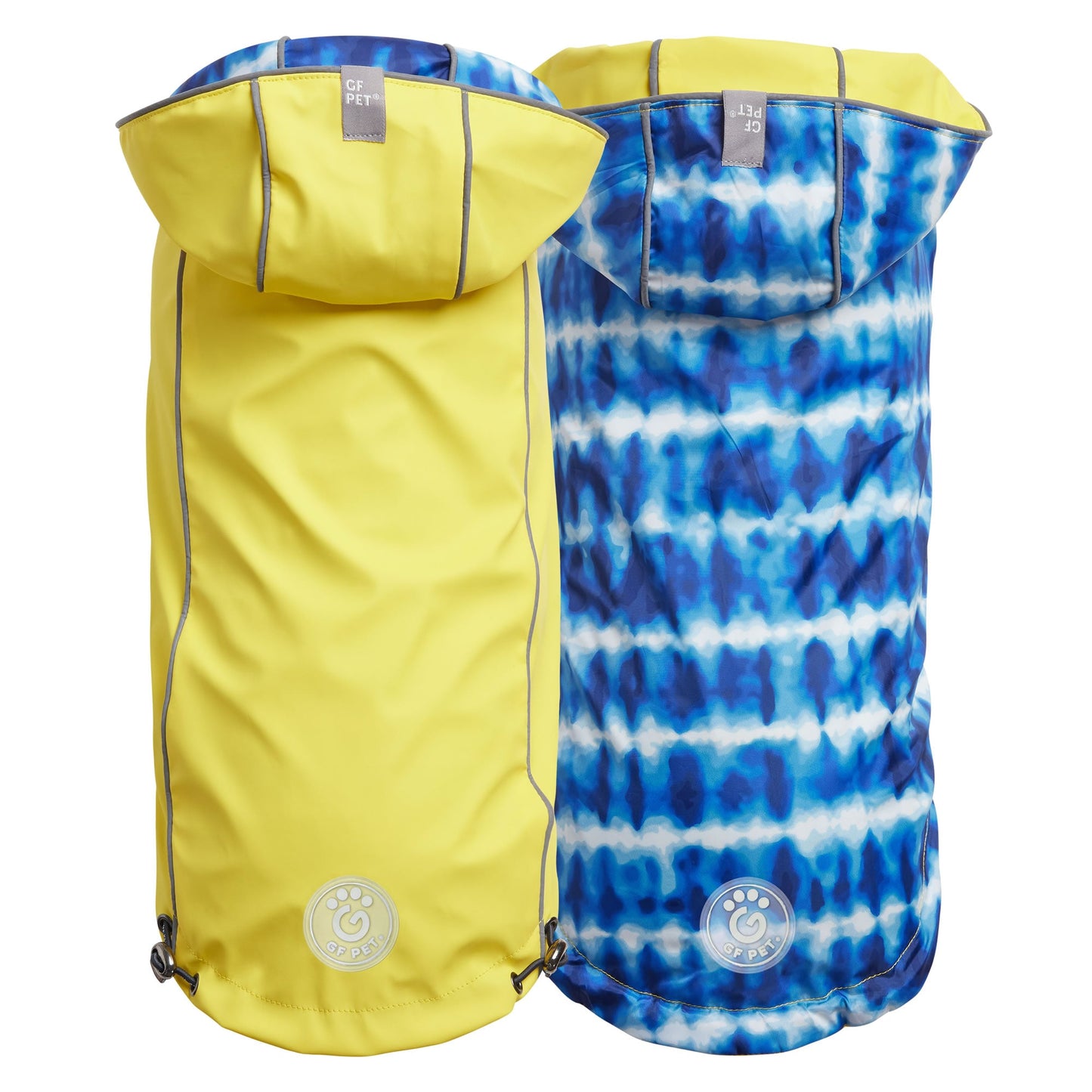 Reversible Elasto-Fit Raincoat - Yellow/Blue 🌧️