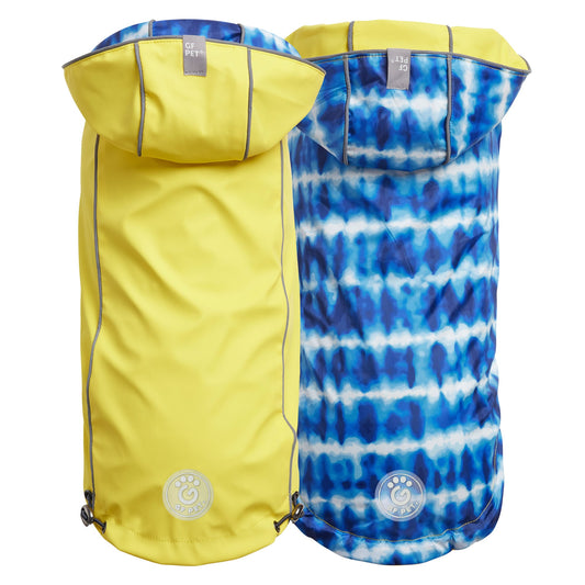 Reversible Elasto-Fit Raincoat - Yellow/Blue 🌧️