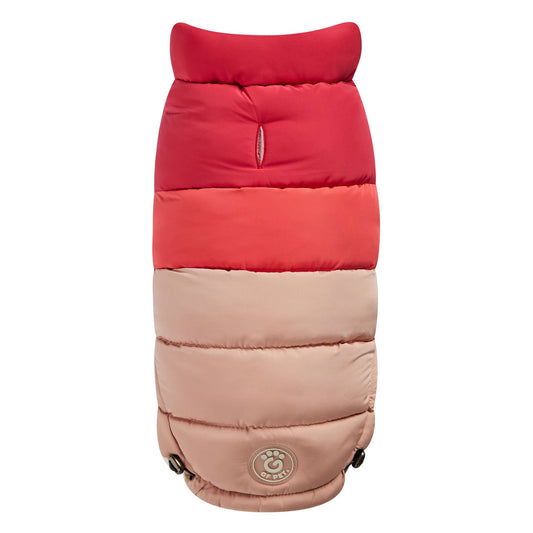Color Block Puffer Dog Jackets Premium Pet Supply Premium - detail view