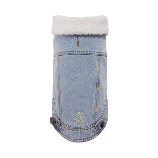Northside Denim Jacket Light Wash Dog Jackets Premium Pet - main product image