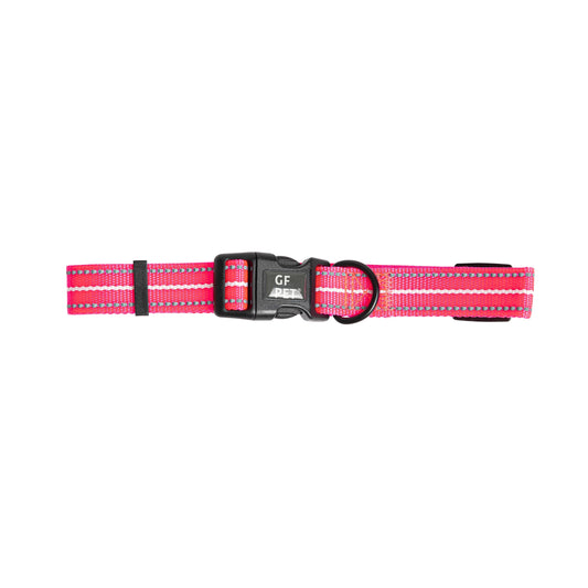 Reflective Collar - Neon Pink - Reflective Dog Collar - GF Pet.us