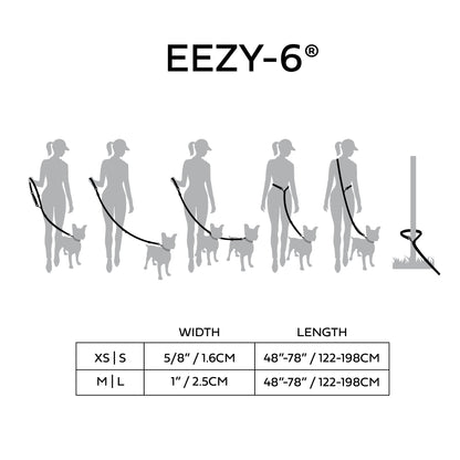 Reflective Leash - EEZY - 6 - Black - GF Pet.us