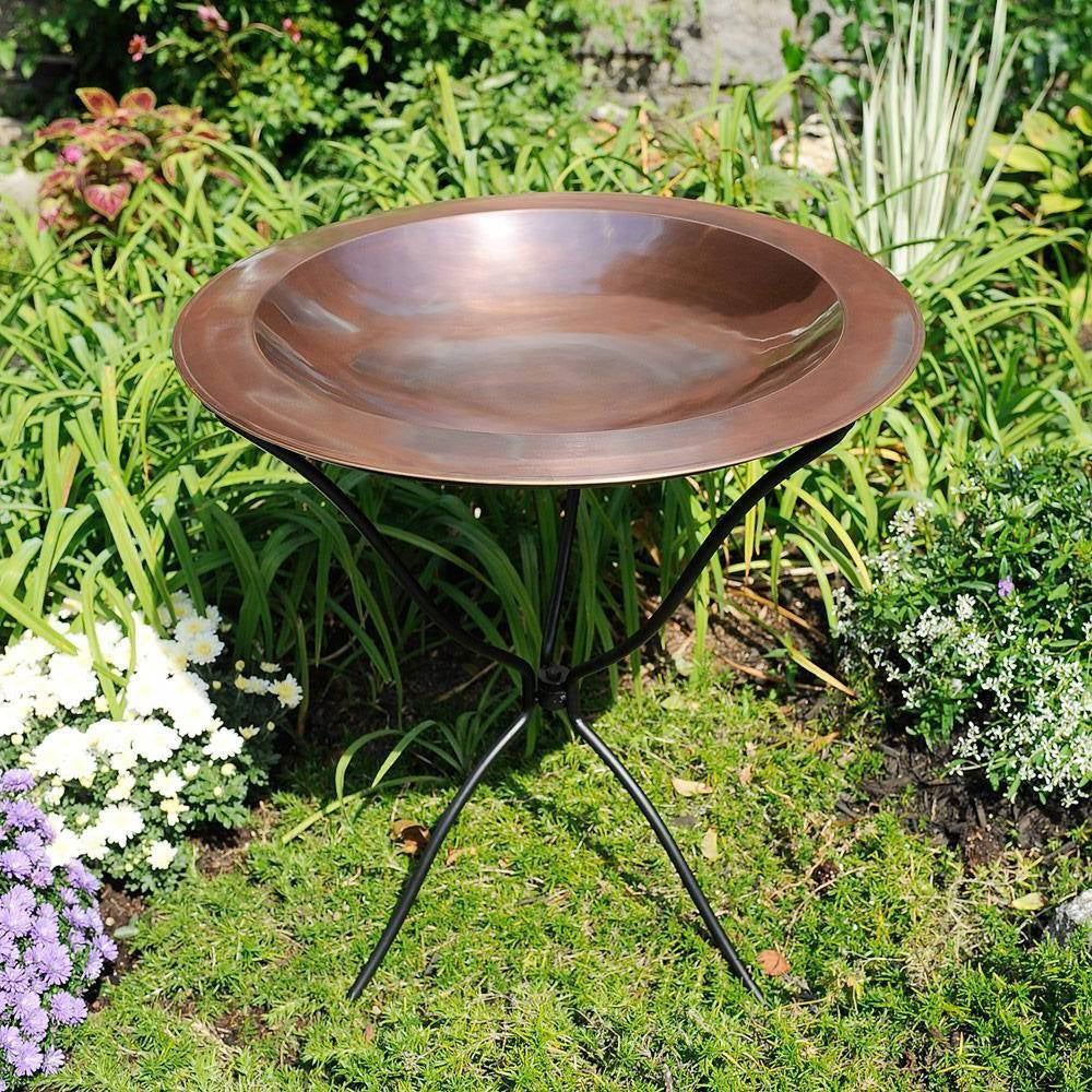 Bird Baths-29" High Tripod Ring Stand Bird Bath Base Only