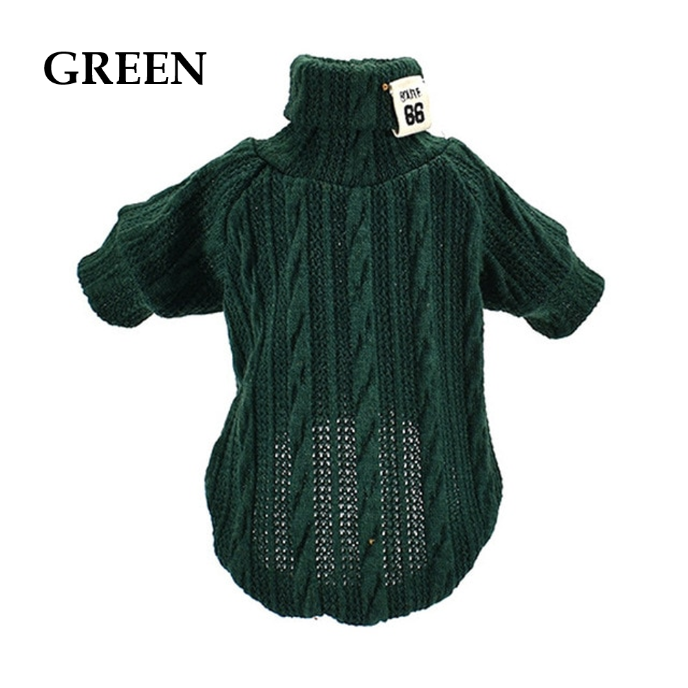 Winter Warm Knitted Turtleneck Sweater for Small Dogs or Cats - Purrfect Pet Kingdom