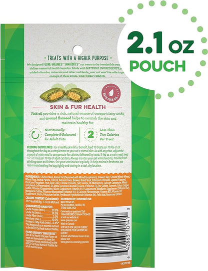 Greenies Greenies Feline Smartbites Skin & Fur Crunchy and