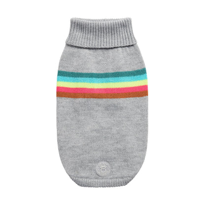 Retro Sweater - Grey Mix - GF Pet.us - 3XS - GS471F2 - GM - 3XS