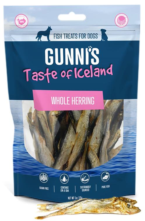 Whole Herring Dog Treats Iceland Single Ingredient 3oz 🐟