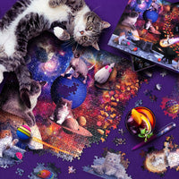 Galaxy Cats 1000 Piece Jigsaw Puzzle Fred