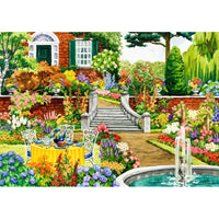 Garden Five O'clock 200 Piece Wood Jigsaw Puzzle Wooden City