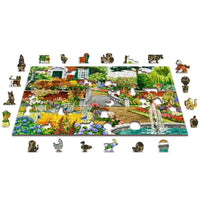 Garden Five O’clock 505 Piece Wood Jigsaw Puzzle Wooden City