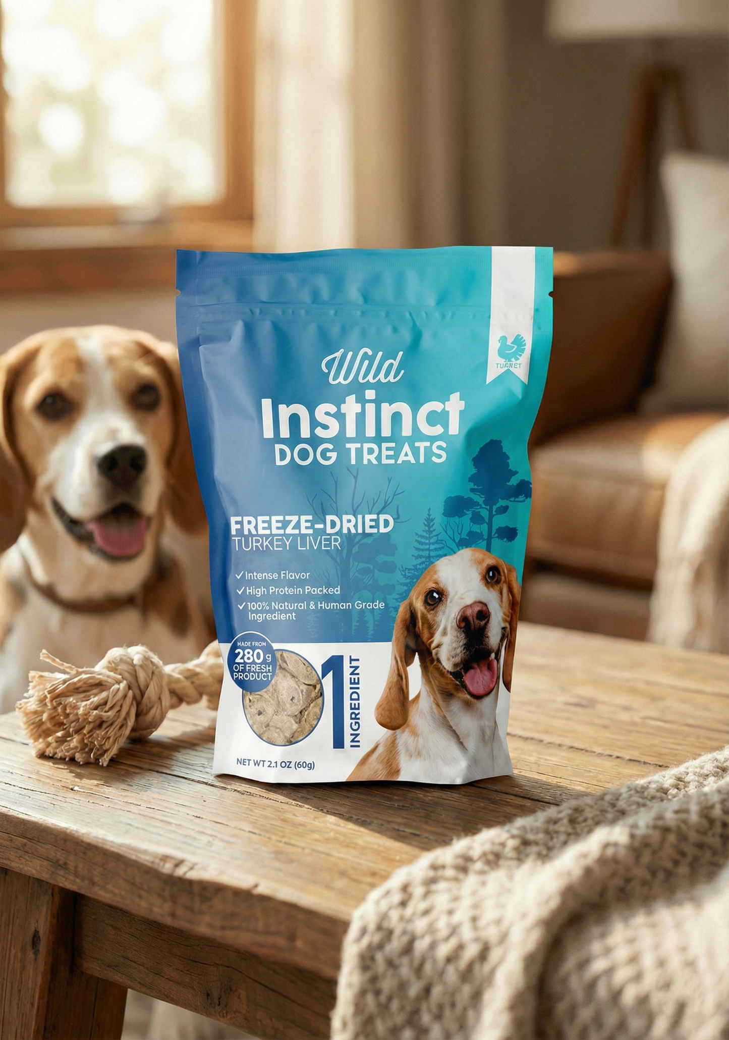 Freeze-Dried Turkey Liver Dog Treats
