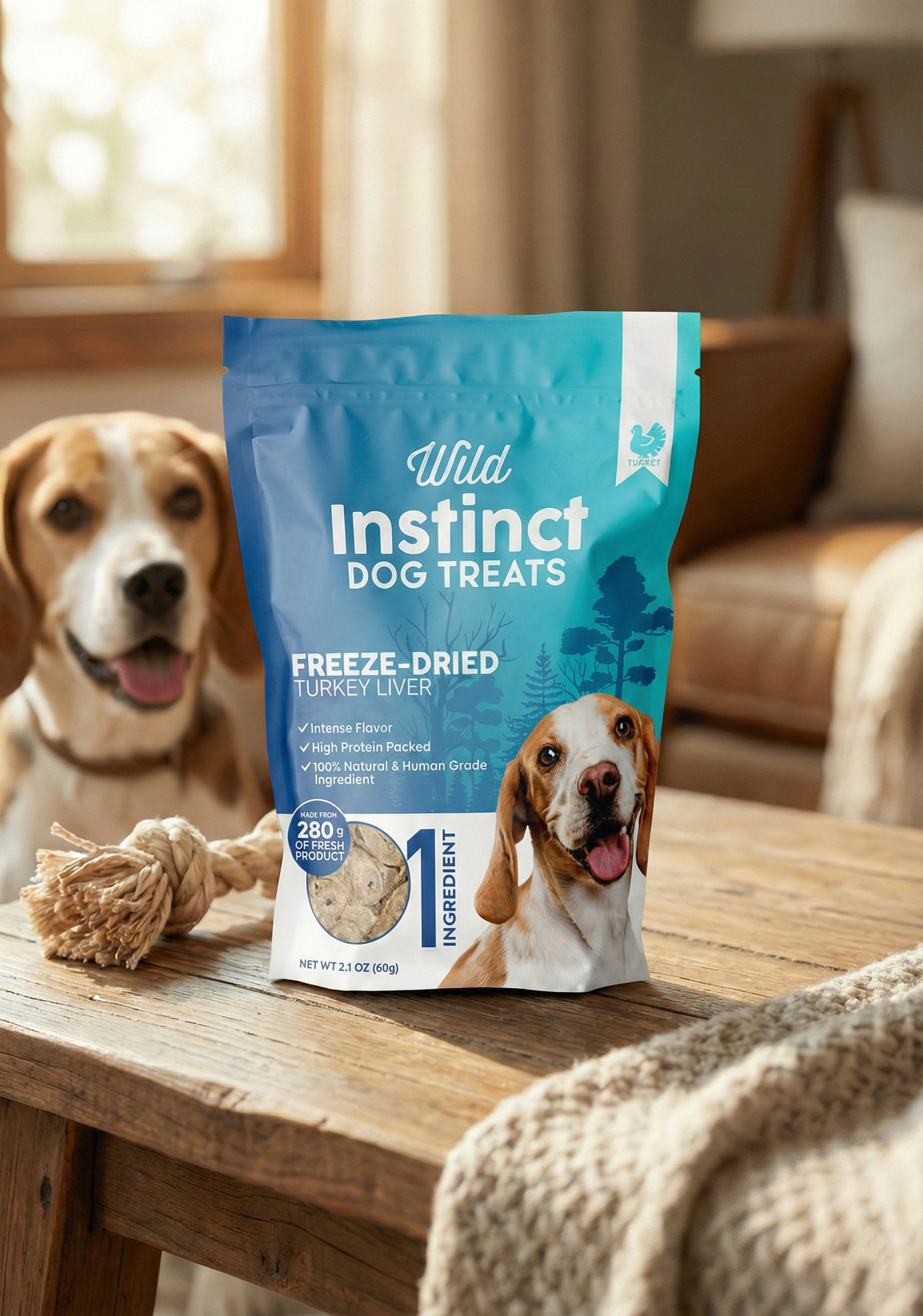 Freeze-Dried Turkey Liver Dog Treats