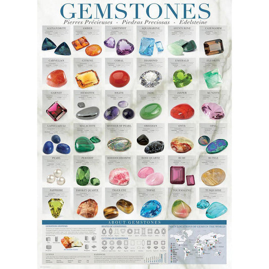 Gemstones 1000 Piece Jigsaw Puzzle Eurographics