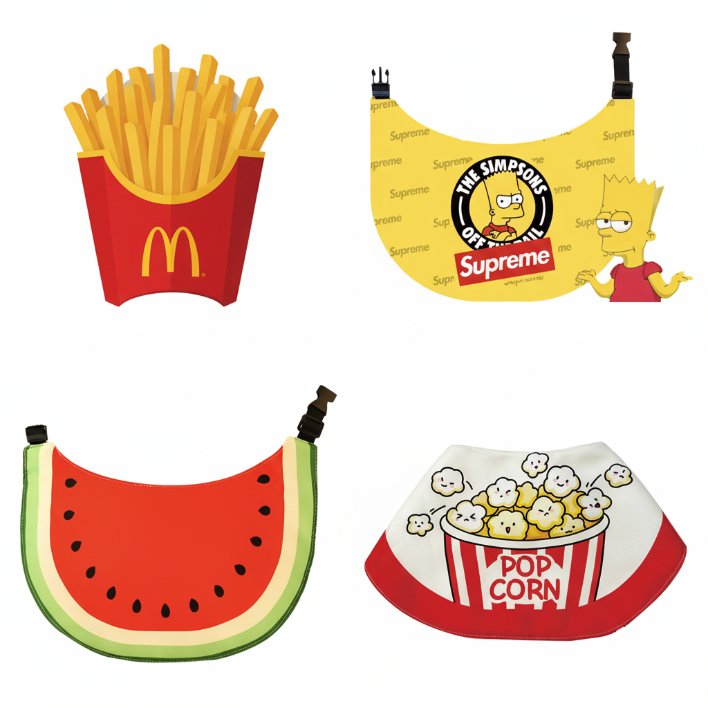 Funny Cartoon Dog Bandana Bibs (4 Designs)