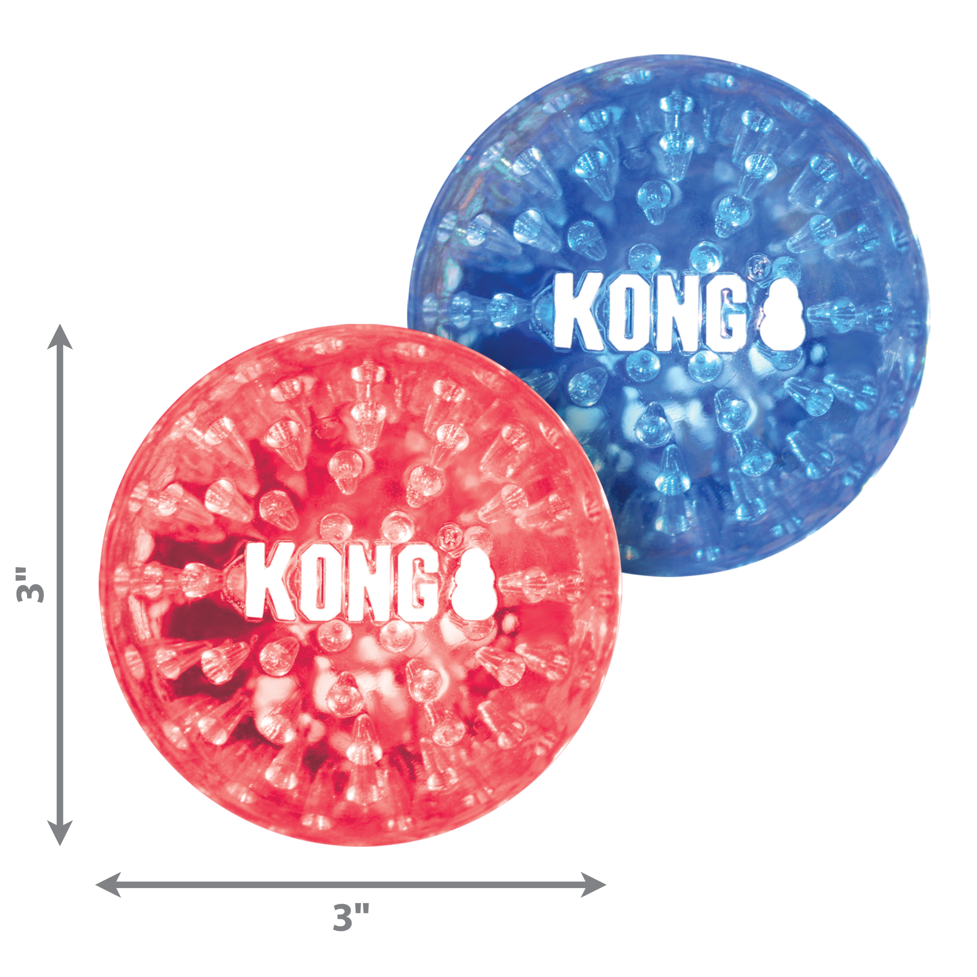 Kong Squeezz Geodz Large (2pk) - Kong Dog Toys - The Family Pet