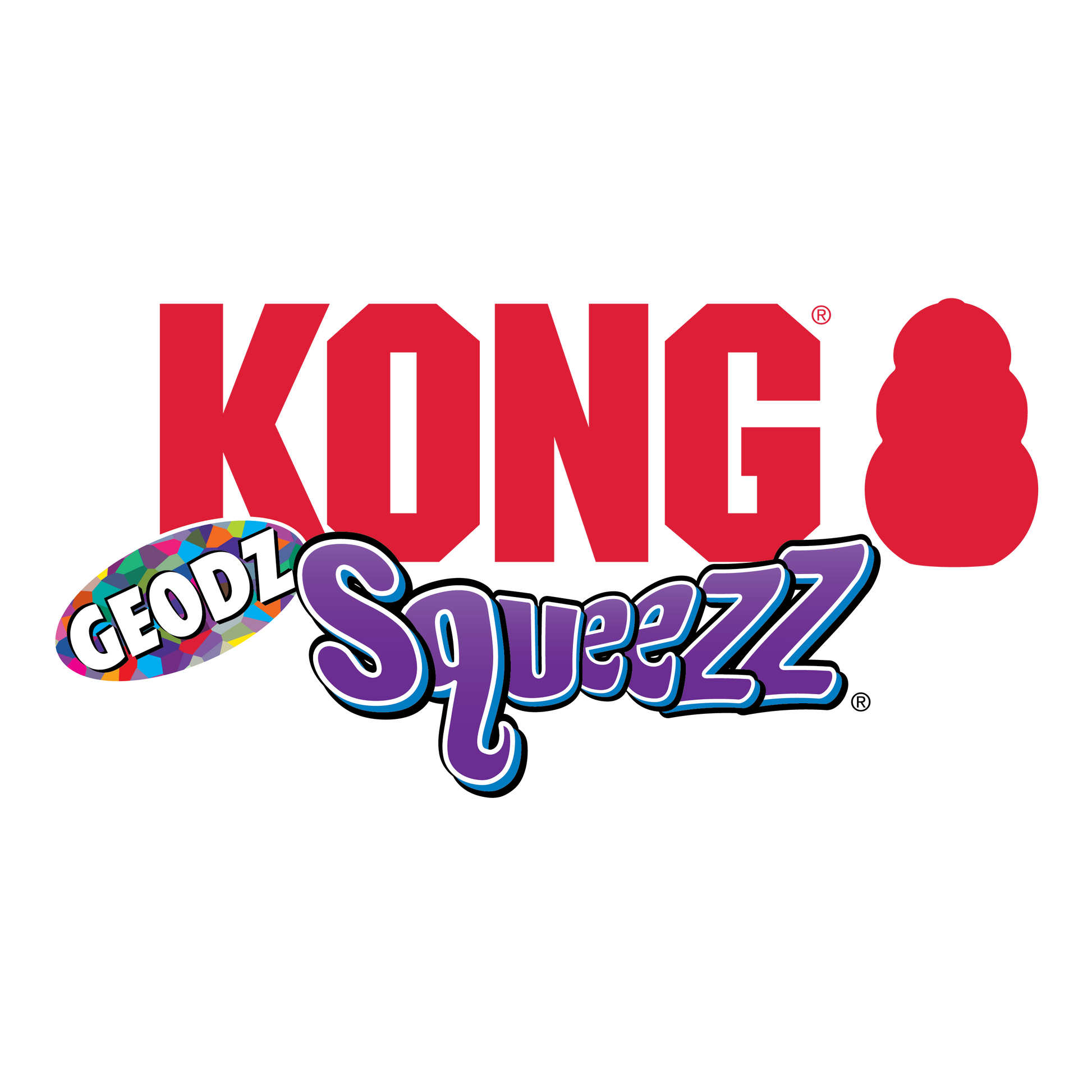 Kong Squeezz Geodz Large (2pk) - Kong Dog Toys - The Family Pet