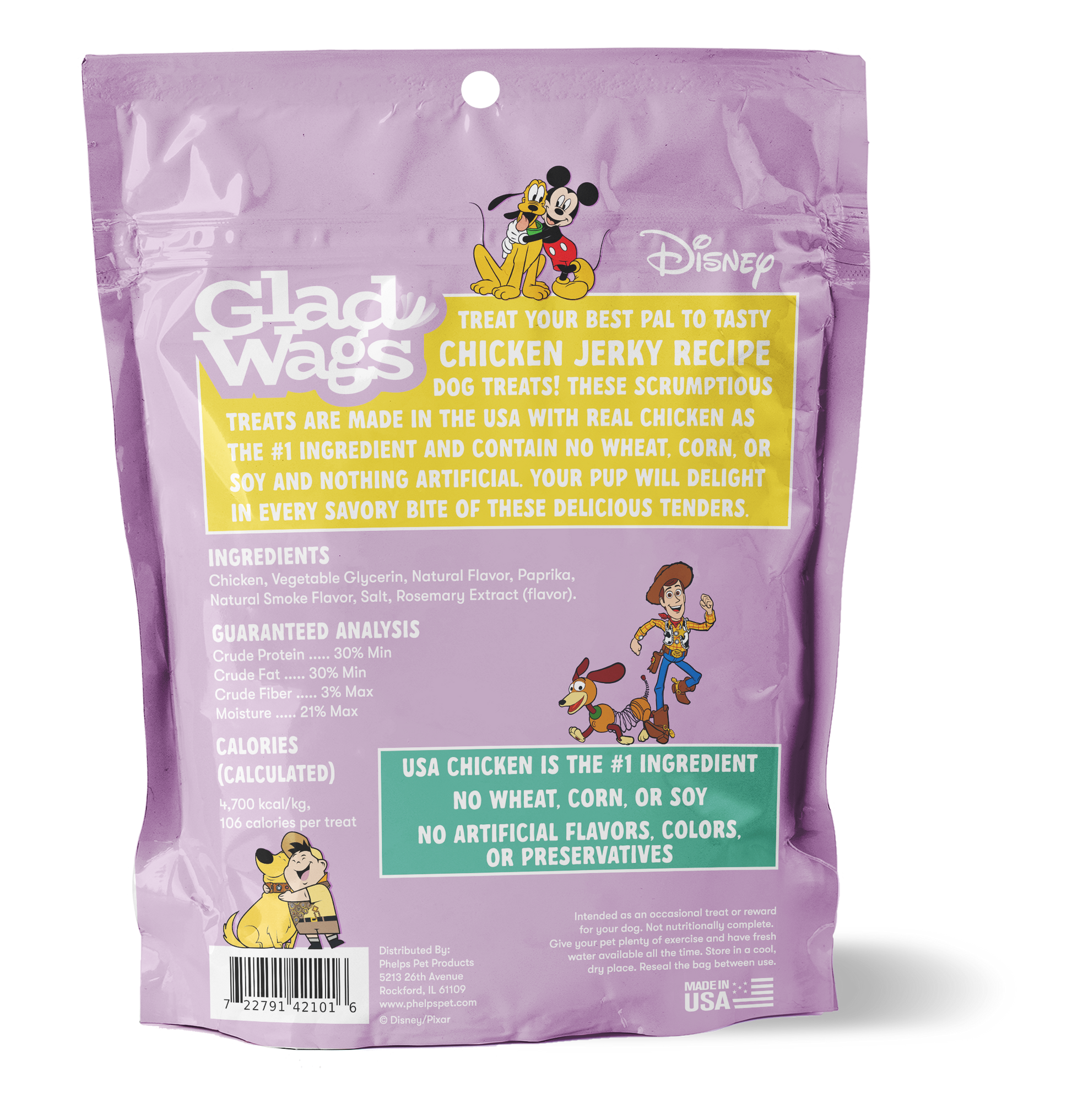 Glad Wags Chicken Jerky - 8oz - Table Scraps Treats