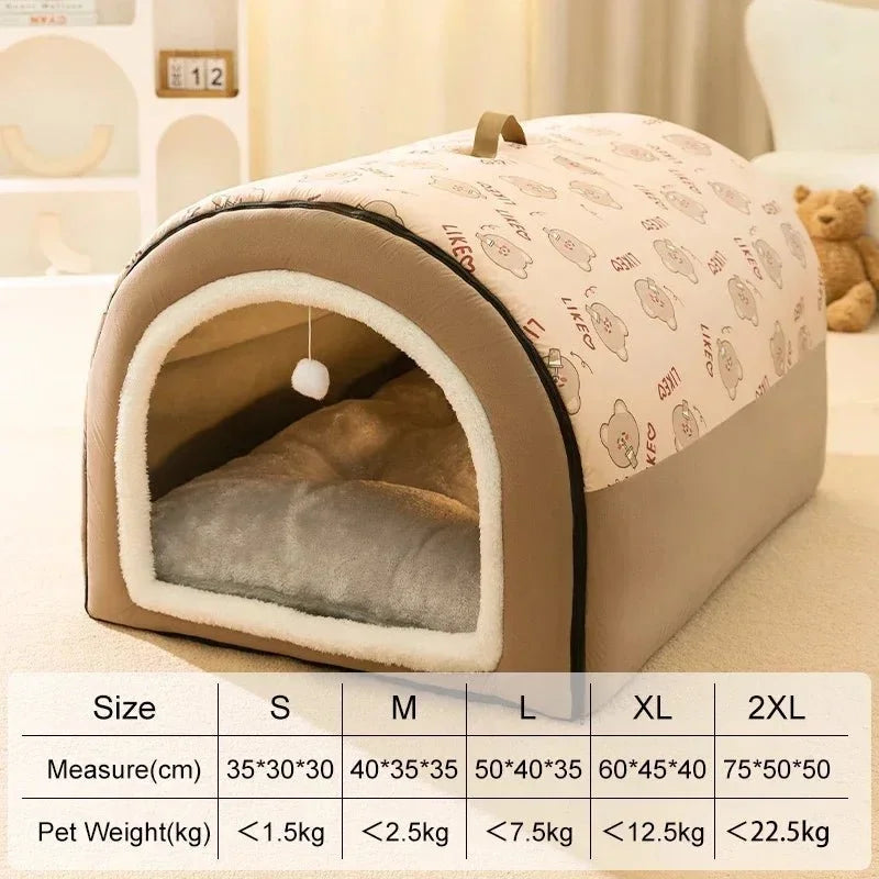 Winter Nest Pet Haven Cozy Warm Bed 🛏️