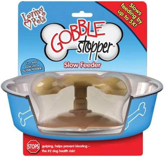 Gobble Stopper Slow Feeder Bowl for Dogs by Loving Pets Store