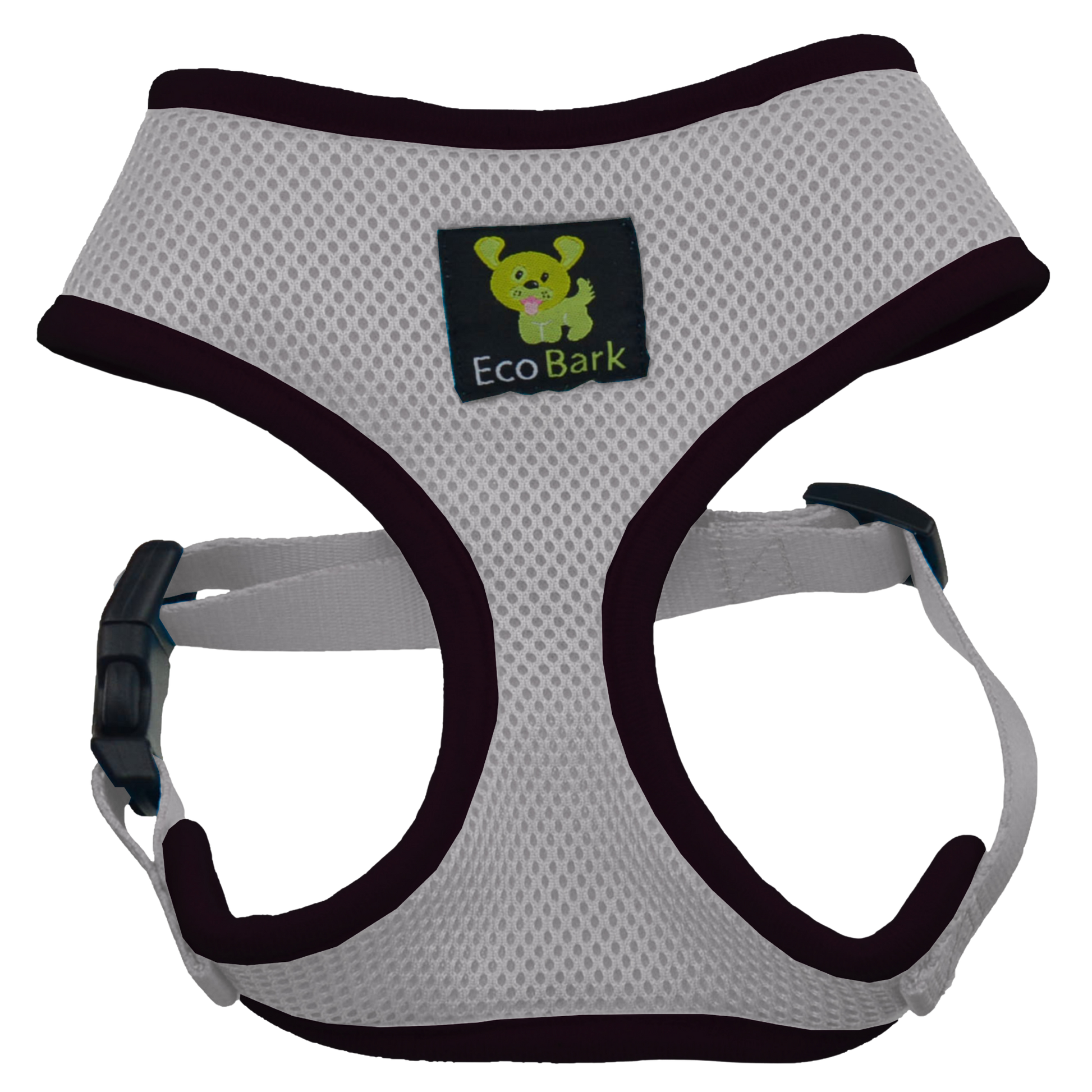 Dog Harness EcoBark Gray Harness Over-the-Head Soft Mesh - main product image for dog harness