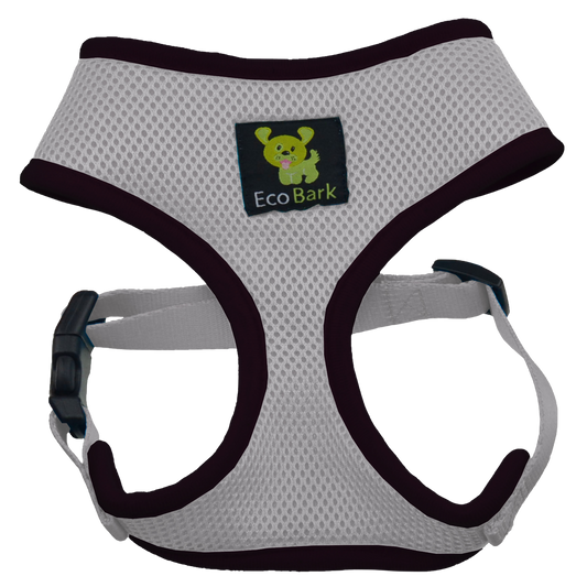 Dog Harness EcoBark Gray Harness Over-the-Head Soft Mesh - main product image for dog harness