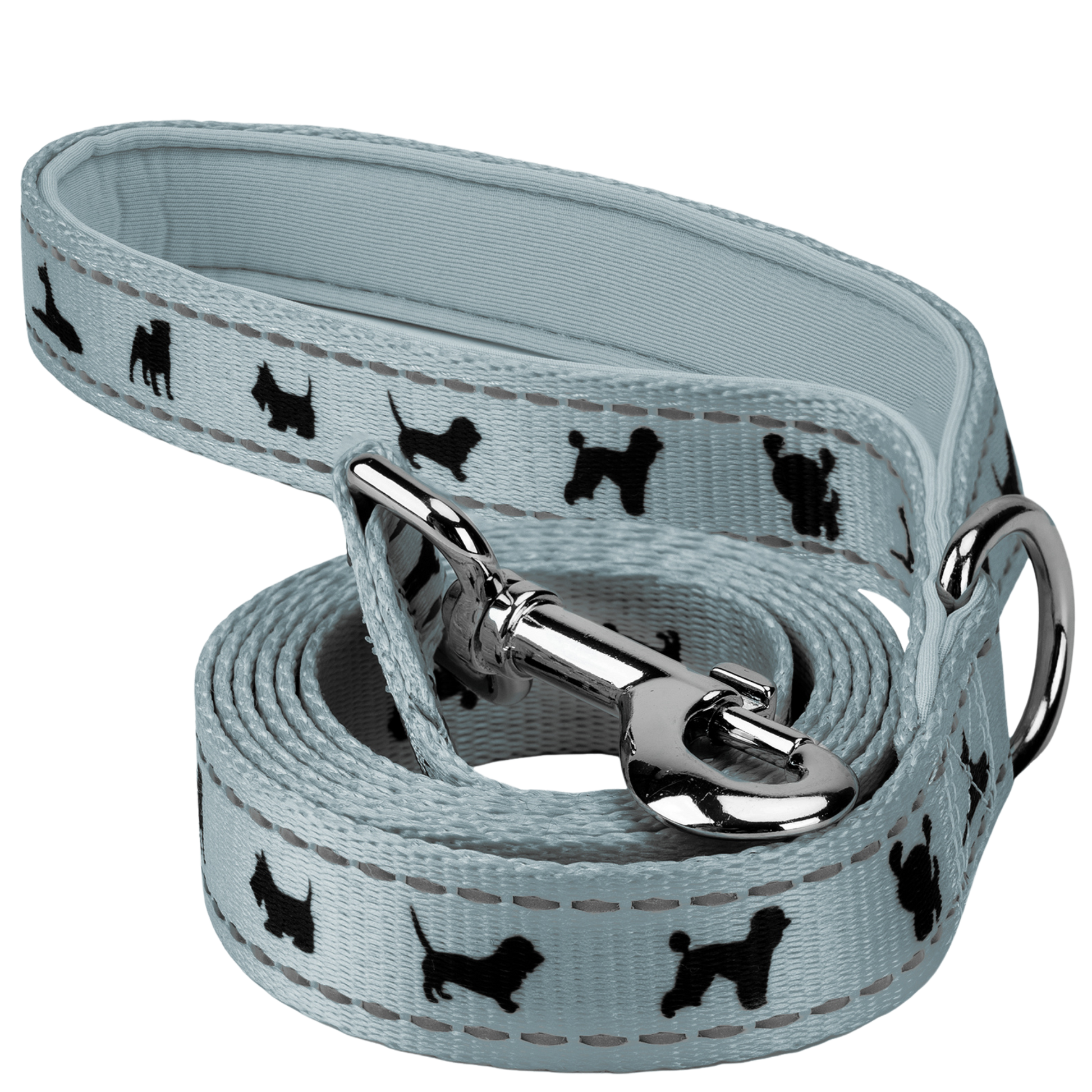 Dog Leash EcoBark Gray Leash- Padded Comfort Grip Leash 4ft - main product image for dog leash