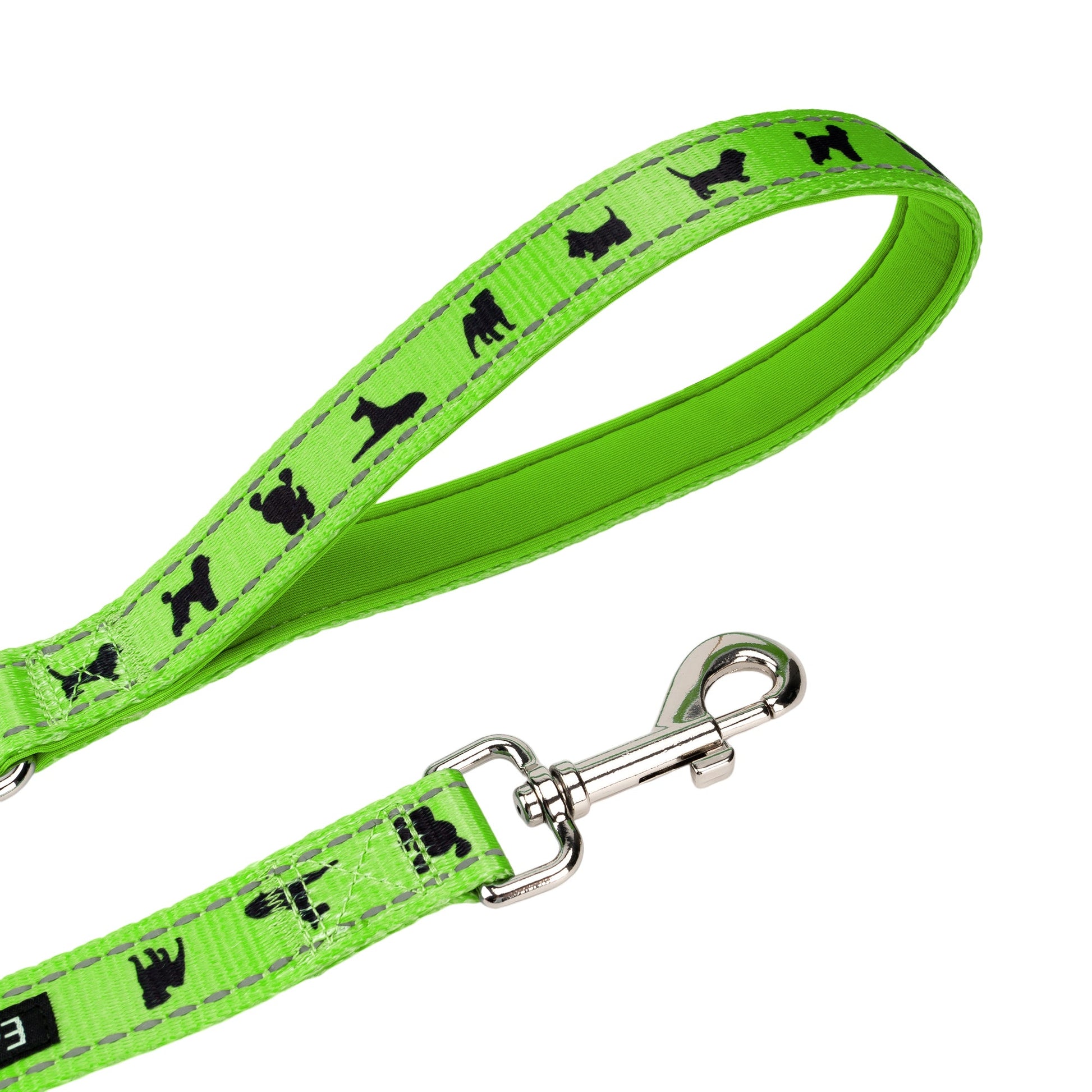 Dog Leash EcoBark Green Leash- Padded Comfort Grip Leash 4ft - gallery product image for dog leash