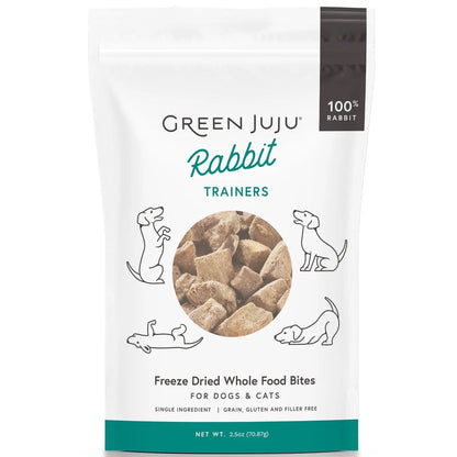 Green Juju Freeze Dried Rabbit Trainer Treats (2.5oz)
