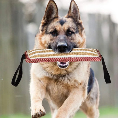 Tug of War Puppy Training Toy - Interactive Bite Pillow with 2 Handles