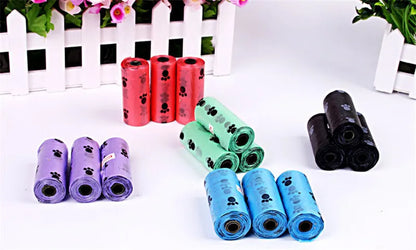 New Dog Poop Bag for Dog Pets Waste Garbage Bags Carrier Biodegradable Clean - up BagWaste Pick Up Clean Bag for Dog - Purrfect Pet Kingdom