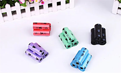 New Dog Poop Bag for Dog Pets Waste Garbage Bags Carrier Biodegradable Clean - up BagWaste Pick Up Clean Bag for Dog - Purrfect Pet Kingdom