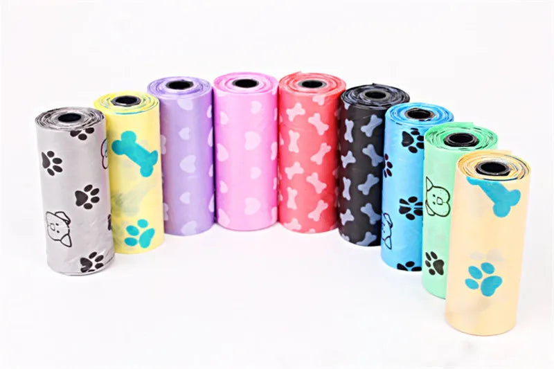 New Dog Poop Bag for Dog Pets Waste Garbage Bags Carrier Biodegradable Clean - up BagWaste Pick Up Clean Bag for Dog - Purrfect Pet Kingdom