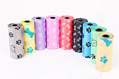 New Dog Poop Bag for Dog Pets Waste Garbage Bags Carrier Biodegradable Clean - up BagWaste Pick Up Clean Bag for Dog - Purrfect Pet Kingdom