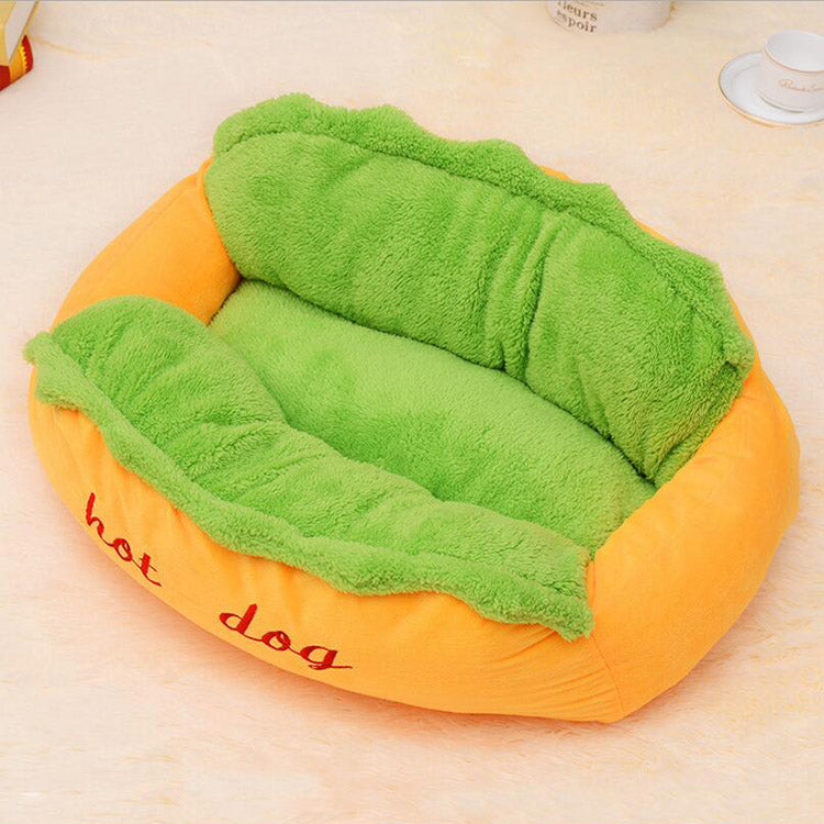 Hot Dog Shaped Pet Bed - Purrfect Pet Kingdom