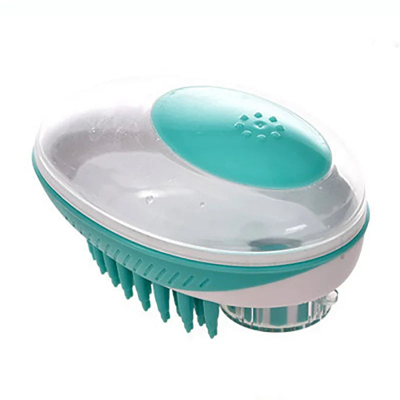2 - in - 1 Pet Bath Brush – Soft Silicone Dog Cat Grooming & Massage Comb - WTN Essentials