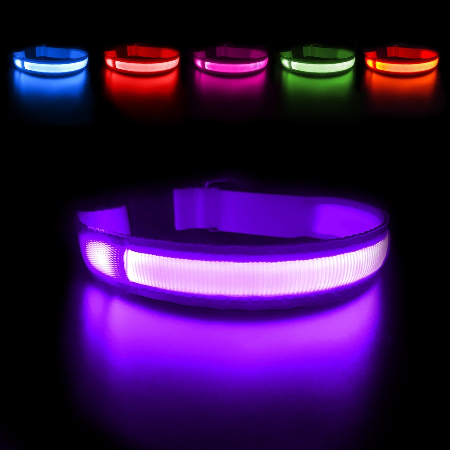 Luminous Dog Collar Waterproof Safety 🌟