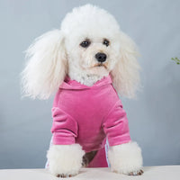Velvet Dog Cat Jumpsuit Coat Classic Apparel 5 sizes