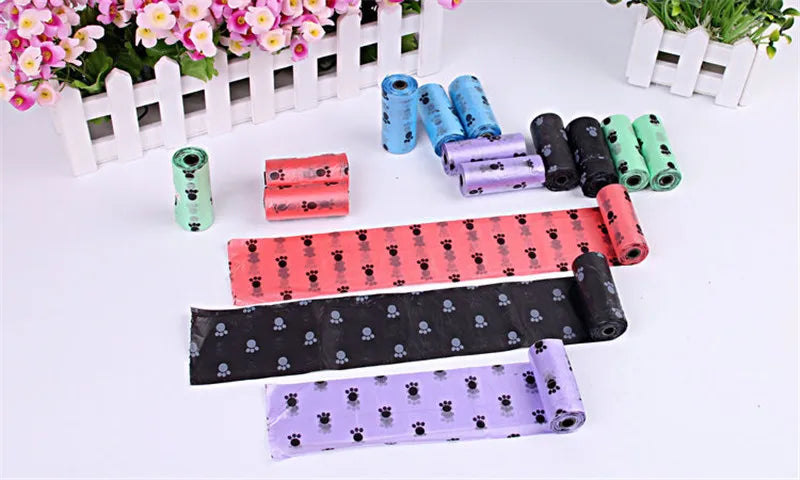 New Dog Poop Bag for Dog Pets Waste Garbage Bags Carrier Biodegradable Clean - up BagWaste Pick Up Clean Bag for Dog - Purrfect Pet Kingdom