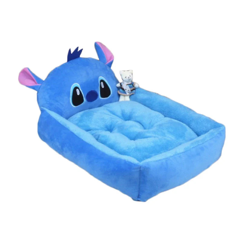 Cute Cartoon Pet Bed - Winter Warm Sofa for Small & Medium Dogs, Cats