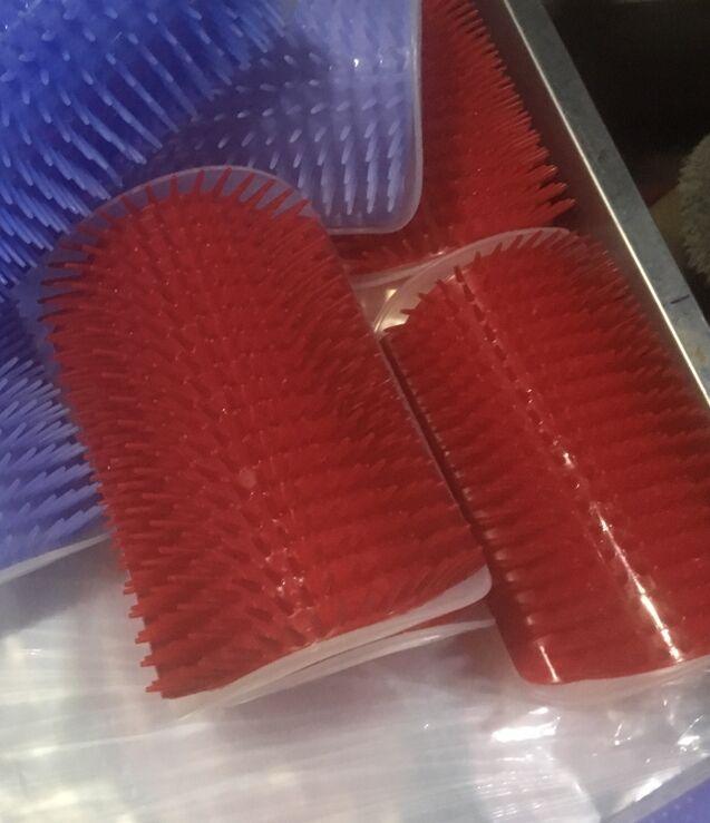 Massager for Cats Pet Products Pets Goods Brush Remove Hair Comb Grooming Table Dogs Care Accessories Things Strip  Soft Cat Massage Brushes Wall Mounted Scraper for Kitten