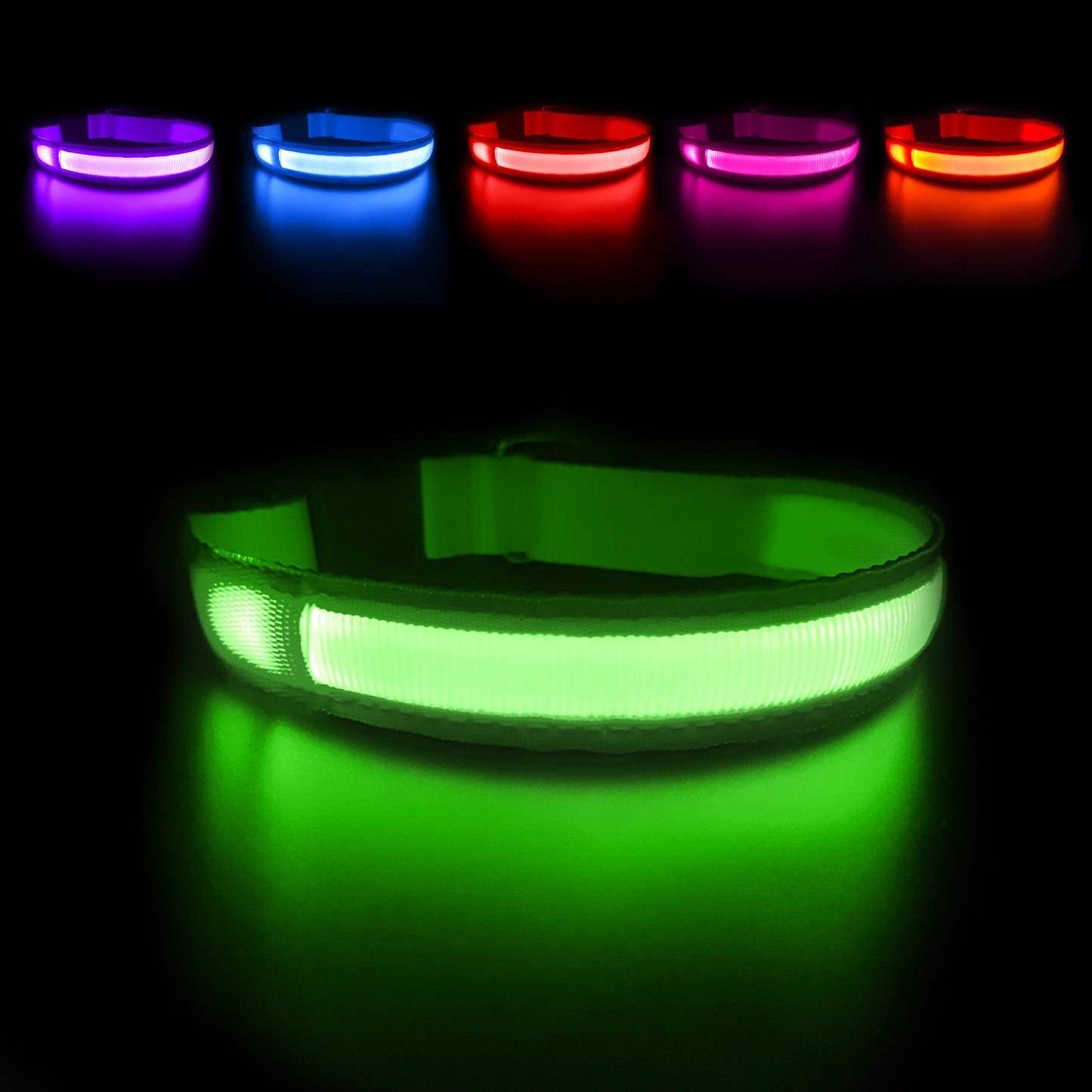 LED Waterproof Safety Dog Collar 💡