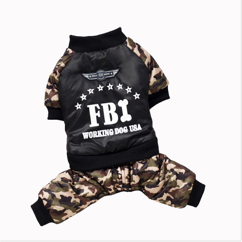 FBI Camouflage Coat |  Jumpsuit Pants - Purrfect Pet Kingdom