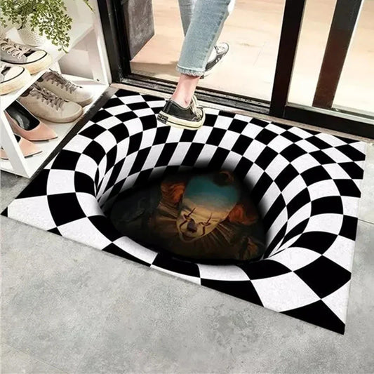 Caretive Vortex Illusion Doormat Stereo Vision IT Illusion Living Room Bedroom Carpet Art Rug - Purrfect Pet Kingdom