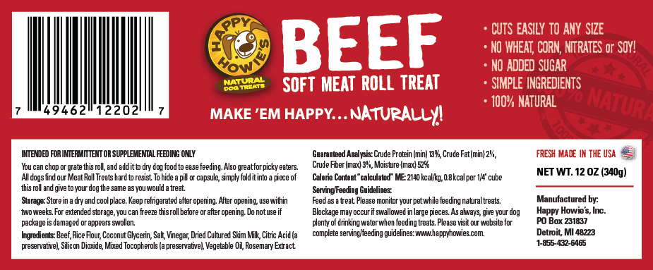 Dog Treats Beef Meat Roll 12 Oz Training 🥩