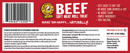 Dog Treats Beef Meat Roll 12 Oz Training 🥩