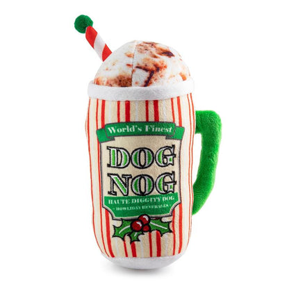Holiday Dog Nog Plush Dog Toy