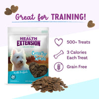 Health Extension Crunchy Heart Shaped Buffalo Dog Treats (12oz)